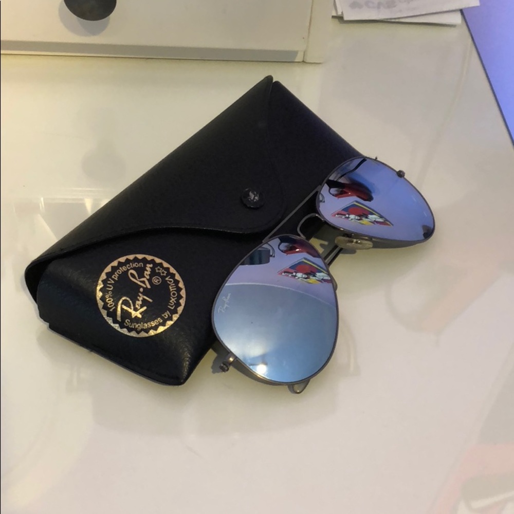 Silver reflector ray-bans